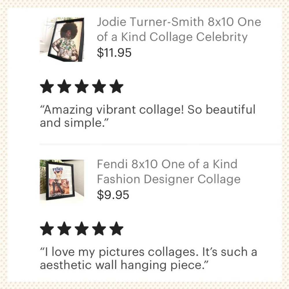 Handmade 5x7 Fashion Collage - Empower Theme - Picture 10 of 10